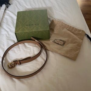 Gucci GG Marmont thin leather belt size 85cm NEW